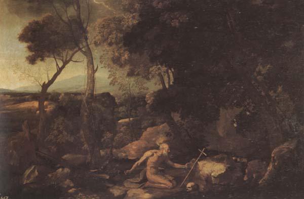 Nicolas Poussin Landscape with St.Jerome Sweden oil painting art